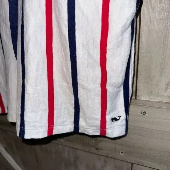 Vineyard Vines Patriotic Red White Blue Striped Romper - Picture 4 of 6